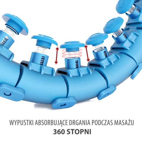 HHW01 HULA HOP BLUE Z WYPUSTKAMI I OBCIĄŻNIKIEM HMS HMS HHW01 HULA HOP BLUE Z WYPUSTKAMI I OBCIĄŻNIKIEM HMS HMS