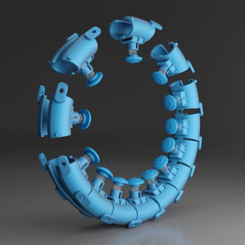 HHW01 HULA HOP BLUE Z WYPUSTKAMI I OBCIĄŻNIKIEM HMS HMS HHW01 HULA HOP BLUE Z WYPUSTKAMI I OBCIĄŻNIKIEM HMS HMS