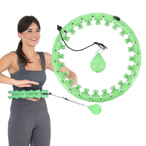 HHW01 HULA HOP GREEN Z WYPUSTKAMI I OBCIĄŻNIKIEM HMS HMS HHW01 HULA HOP GREEN Z WYPUSTKAMI I OBCIĄŻNIKIEM HMS HMS