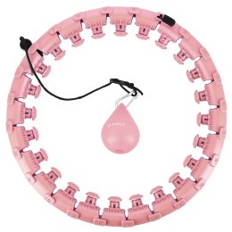 HHW01 HULA HOP PINK Z WYPUSTKAMI I OBCIĄŻNIKIEM HMS HMS