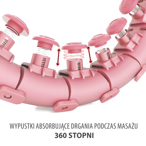 HHW01 HULA HOP PINK Z WYPUSTKAMI I OBCIĄŻNIKIEM HMS HMS HHW01 HULA HOP PINK Z WYPUSTKAMI I OBCIĄŻNIKIEM HMS HMS
