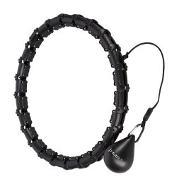 HHW02 HULA HOP BLACK Z WYPUSTKAMI I OBCIĄŻNIKIEM HMS HMS