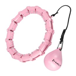 HHW02 HULA HOP LIGHT PINK Z WYPUSTKAMI I OBCIĄŻNIKIEM HMS HMS
