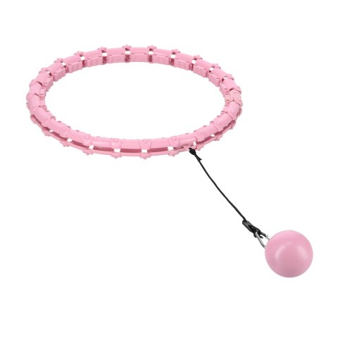 HHW02 HULA HOP LIGHT PINK Z WYPUSTKAMI I OBCIĄŻNIKIEM HMS HMS HHW02 HULA HOP LIGHT PINK Z WYPUSTKAMI I OBCIĄŻNIKIEM HMS HMS
