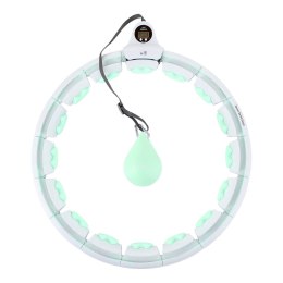 HHW06 HULA HOP GREEN Z WYPUSTKAMI I OBCIĄŻNIKIEM + LICZNIK HMS HMS