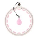 HHW06 HULA HOP PINK Z WYPUSTKAMI I OBCIĄŻNIKIEM + LICZNIK HMS HMS