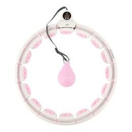 HHW06 HULA HOP PINK Z WYPUSTKAMI I OBCIĄŻNIKIEM + LICZNIK HMS HMS