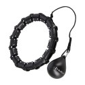 HHW11 PLUS SIZE HULA HOP BLACK Z WYPUSTKAMI I OBCIĄŻNIKIEM HMS HMS