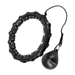 HHW11 PLUS SIZE HULA HOP BLACK Z WYPUSTKAMI I OBCIĄŻNIKIEM HMS HMS