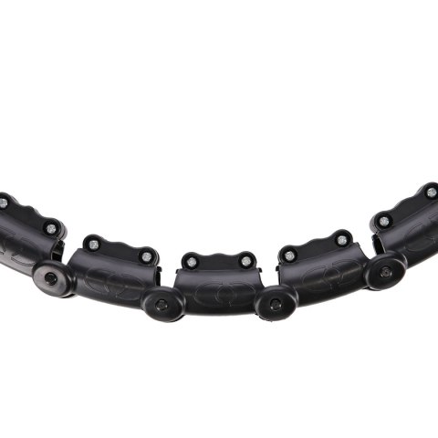 HHW11 PLUS SIZE HULA HOP BLACK Z WYPUSTKAMI I OBCIĄŻNIKIEM HMS HMS HHW11 PLUS SIZE HULA HOP BLACK Z WYPUSTKAMI I OBCIĄŻNIKIEM HMS HMS