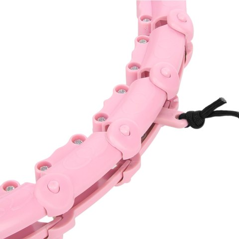 HHW11 PLUS SIZE HULA HOP LIGHT PINK Z WYPUSTKAMI I OBCIĄŻNIKIEM HMS HMS HHW11 PLUS SIZE HULA HOP LIGHT PINK Z WYPUSTKAMI I OBCIĄŻNIKIEM HMS HMS