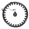 HHW12 PLUS SIZE HULA HOP BLACK Z WYPUSTKAMI I OBCIĄŻNIKIEM HMS HMS