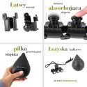 HHW12 PLUS SIZE HULA HOP BLACK Z WYPUSTKAMI I OBCIĄŻNIKIEM HMS HMS