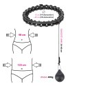 HHW12 PLUS SIZE HULA HOP BLACK Z WYPUSTKAMI I OBCIĄŻNIKIEM HMS HMS