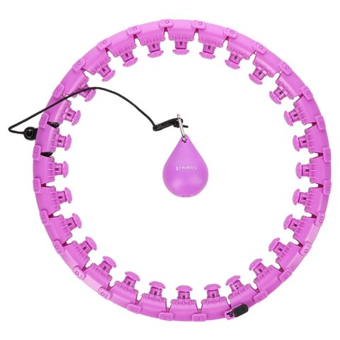 HHW12 PLUS SIZE HULA HOP VIOLET Z WYPUSTKAMI I OBCIĄŻNIKIEM HMS HMS HHW12 PLUS SIZE HULA HOP VIOLET Z WYPUSTKAMI I OBCIĄŻNIKIEM HMS HMS