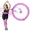 HHW12 PLUS SIZE HULA HOP VIOLET Z WYPUSTKAMI I OBCIĄŻNIKIEM HMS HMS