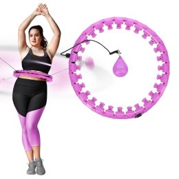 HHW12 PLUS SIZE HULA HOP VIOLET Z WYPUSTKAMI I OBCIĄŻNIKIEM HMS HMS