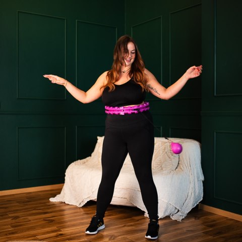 HHW12 PLUS SIZE HULA HOP VIOLET Z WYPUSTKAMI I OBCIĄŻNIKIEM HMS HMS HHW12 PLUS SIZE HULA HOP VIOLET Z WYPUSTKAMI I OBCIĄŻNIKIEM HMS HMS