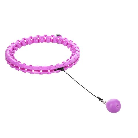 HHW12 PLUS SIZE HULA HOP VIOLET Z WYPUSTKAMI I OBCIĄŻNIKIEM HMS HMS HHW12 PLUS SIZE HULA HOP VIOLET Z WYPUSTKAMI I OBCIĄŻNIKIEM HMS HMS