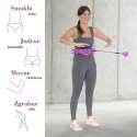 HHW12 PLUS SIZE HULA HOP VIOLET Z WYPUSTKAMI I OBCIĄŻNIKIEM HMS HMS