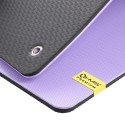 MFK07 VIOLET-BLACK MATA FITNESS KLUBOWA Z OTWORAMI 120*60CM EVA 15MM HMS PREMIUM HMS PREMIUM