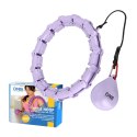 OHA02 HULA HOP VIOLET Z WYPUSTKAMI I OBCIĄŻNIKIEM ONE FITNESS ONE FITNESS
