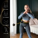 HHM21 HULA HOP BLACK/YELLOW Z MAGNESAMI, WYPUSTKAMI TPE I OBCIĄŻNIKIEM + LICZNIK HMS HMS