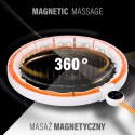 HHM21 HULA HOP WHITE/ORANGE Z MAGNESAMI, WYPUSTKAMI TPE I OBCIĄŻNIKIEM + LICZNIK HMS HMS