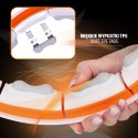 HHM21 HULA HOP WHITE/ORANGE Z MAGNESAMI, WYPUSTKAMI TPE I OBCIĄŻNIKIEM + LICZNIK HMS HMS