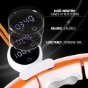 HHM21 HULA HOP WHITE/ORANGE Z MAGNESAMI, WYPUSTKAMI TPE I OBCIĄŻNIKIEM + LICZNIK HMS HMS