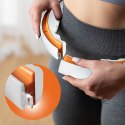 HHM21 HULA HOP WHITE/ORANGE Z MAGNESAMI, WYPUSTKAMI TPE I OBCIĄŻNIKIEM + LICZNIK HMS HMS