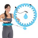 ZESTAW HULA HOP HHW01 BLUE Z WYPUSTKAMI I OBCIĄŻNIKIEM HMS + PAS BR163 RED HMS