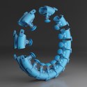 ZESTAW HULA HOP HHW01 BLUE Z WYPUSTKAMI I OBCIĄŻNIKIEM HMS + PAS BR163 RED HMS