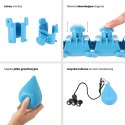 ZESTAW HULA HOP HHW01 BLUE Z WYPUSTKAMI I OBCIĄŻNIKIEM HMS + PAS BR163 RED HMS