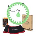 ZESTAW HULA HOP HHW01 GREEN Z WYPUSTKAMI I OBCIĄŻNIKIEM HMS + PAS BR163 RED HMS