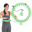 ZESTAW HULA HOP HHW01 GREEN Z WYPUSTKAMI I OBCIĄŻNIKIEM HMS + PAS BR163 RED HMS