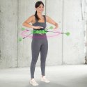 ZESTAW HULA HOP HHW01 GREEN Z WYPUSTKAMI I OBCIĄŻNIKIEM HMS + PAS BR163 RED HMS