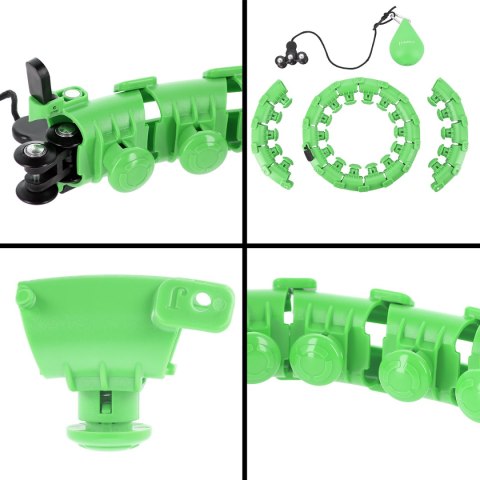 ZESTAW HULA HOP HHW01 GREEN Z WYPUSTKAMI I OBCIĄŻNIKIEM HMS + PAS BR163 RED HMS ZESTAW HULA HOP HHW01 GREEN Z WYPUSTKAMI I OBCIĄŻNIKIEM HMS + PAS BR163 RED HMS