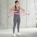 ZESTAW HULA HOP HHW01 PINK Z WYPUSTKAMI I OBCIĄŻNIKIEM HMS + PAS BR163 RED HMS