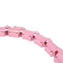 ZESTAW HULA HOP HHW02 LIGHT PINK Z WYPUSTKAMI I OBCIĄŻNIKIEM HMS + PAS BR163 RED HMS