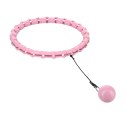 ZESTAW HULA HOP HHW02 LIGHT PINK Z WYPUSTKAMI I OBCIĄŻNIKIEM HMS + PAS BR163 RED HMS