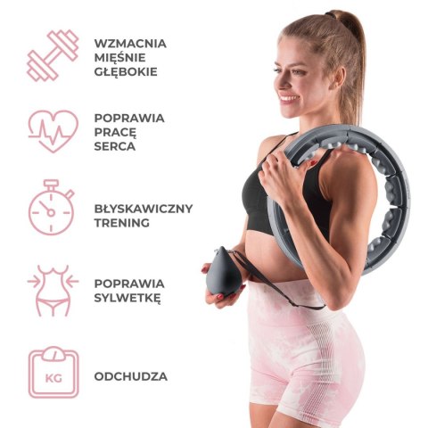 ZESTAW HULA HOP HHW06 BLACK Z PIŁKĄ GRAWITACYJNĄ I LICZNIKIEM HMS + PAS BR163 RED HMS ZESTAW HULA HOP HHW06 BLACK Z PIŁKĄ GRAWITACYJNĄ I LICZNIKIEM HMS + PAS BR163 RED HMS