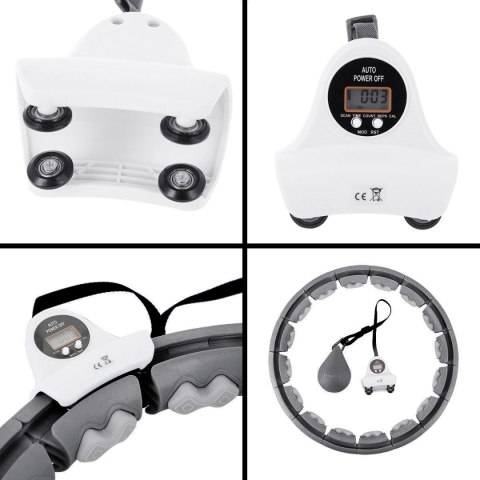 ZESTAW HULA HOP HHW06 BLACK Z PIŁKĄ GRAWITACYJNĄ I LICZNIKIEM HMS + PAS BR163 RED HMS ZESTAW HULA HOP HHW06 BLACK Z PIŁKĄ GRAWITACYJNĄ I LICZNIKIEM HMS + PAS BR163 RED HMS