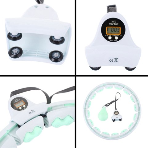 ZESTAW HULA HOP HHW06 GREEN Z PIŁKĄ GRAWITACYJNĄ I LICZNIKIEM HMS + PAS BR163 BLACK HMS ZESTAW HULA HOP HHW06 GREEN Z PIŁKĄ GRAWITACYJNĄ I LICZNIKIEM HMS + PAS BR163 BLACK HMS