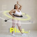 ZESTAW HULA HOP HHW11 BLACK Z WYPUSTKAMI I OBCIĄŻNIKIEM + PAS BR163 BLACK PLUS SIZE HMS HMS
