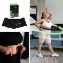 ZESTAW HULA HOP HHW11 BLACK Z WYPUSTKAMI I OBCIĄŻNIKIEM + PAS BR163 BLACK PLUS SIZE HMS HMS