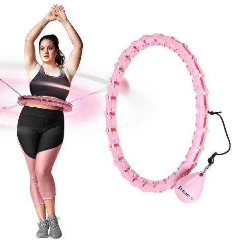 ZESTAW HULA HOP HHW11 LIGHT PINK Z WYPUSTKAMI I OBCIĄŻNIKIEM + PAS BR163 BLACK PLUS SIZE HMS HMS ZESTAW HULA HOP HHW11 LIGHT PINK Z WYPUSTKAMI I OBCIĄŻNIKIEM + PAS BR163 BLACK PLUS SIZE HMS HMS