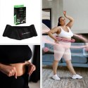 ZESTAW HULA HOP HHW11 LIGHT PINK Z WYPUSTKAMI I OBCIĄŻNIKIEM + PAS BR163 BLACK PLUS SIZE HMS HMS