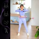 ZESTAW HULA HOP HHW11 LIGHT PINK Z WYPUSTKAMI I OBCIĄŻNIKIEM + PAS BR163 BLACK PLUS SIZE HMS HMS