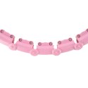 ZESTAW HULA HOP HHW11 LIGHT PINK Z WYPUSTKAMI I OBCIĄŻNIKIEM + PAS BR163 BLACK PLUS SIZE HMS HMS